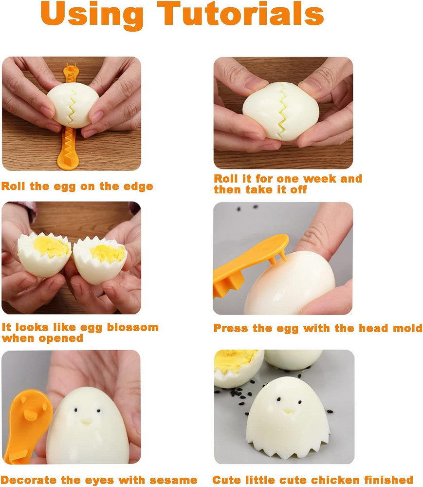 Multi-Functional Household Egg Cut Flower Shaper, Egg Decorator, Delicate Kitche