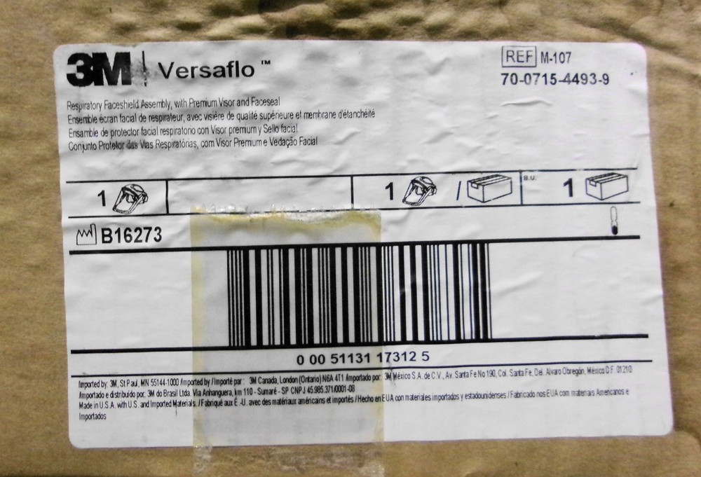 3M M-107 Versaflo Respiratory Face Shield Assembly