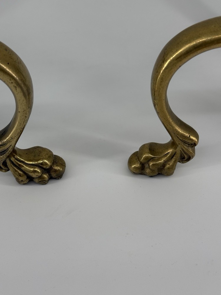 Vintage Flame Torch Andiron Set