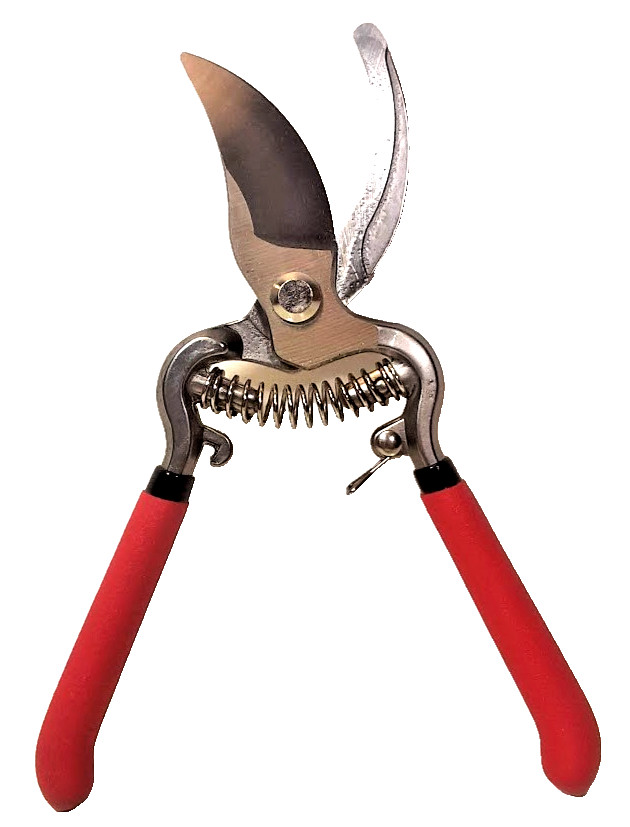 8" Curved Bypass Garden Pruner Pruning Shears Secateurs Trimmer Solid Metal Tool