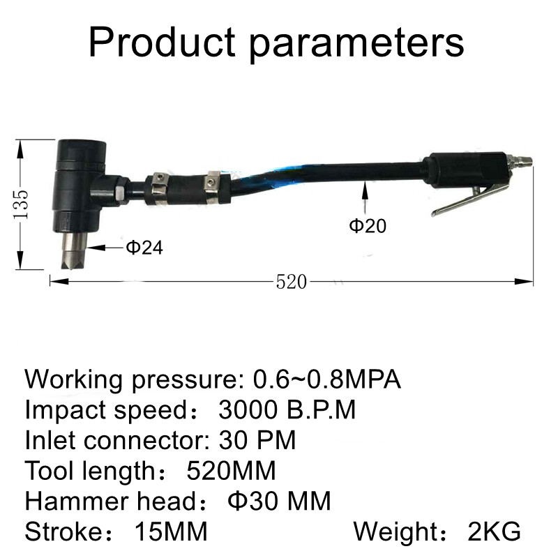 Low-Vibration Pneumatic Rust Removal Hammer SF-1 Handheld Rust Removal Tool