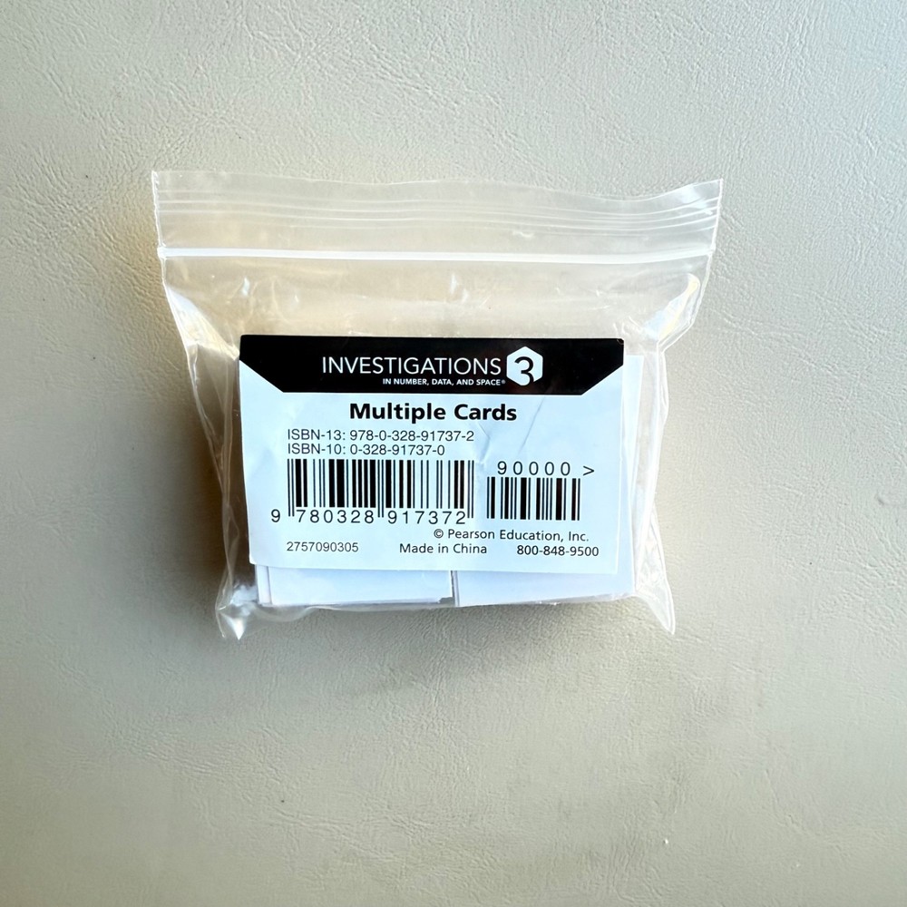 Pearson Education Investigations 3 in Number, Data, and Space Multiple Cards