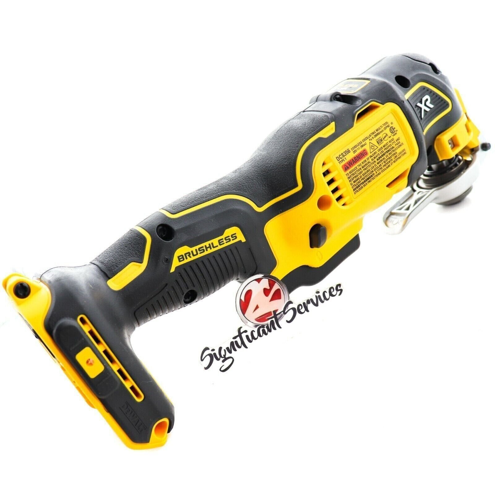 New DeWALT DCS356B 20V MAX XR Cordless Brushless 3 Speed Oscillating Multi-Tool