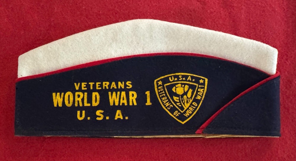 Excellent Original US WW1 Veterans Side Cap