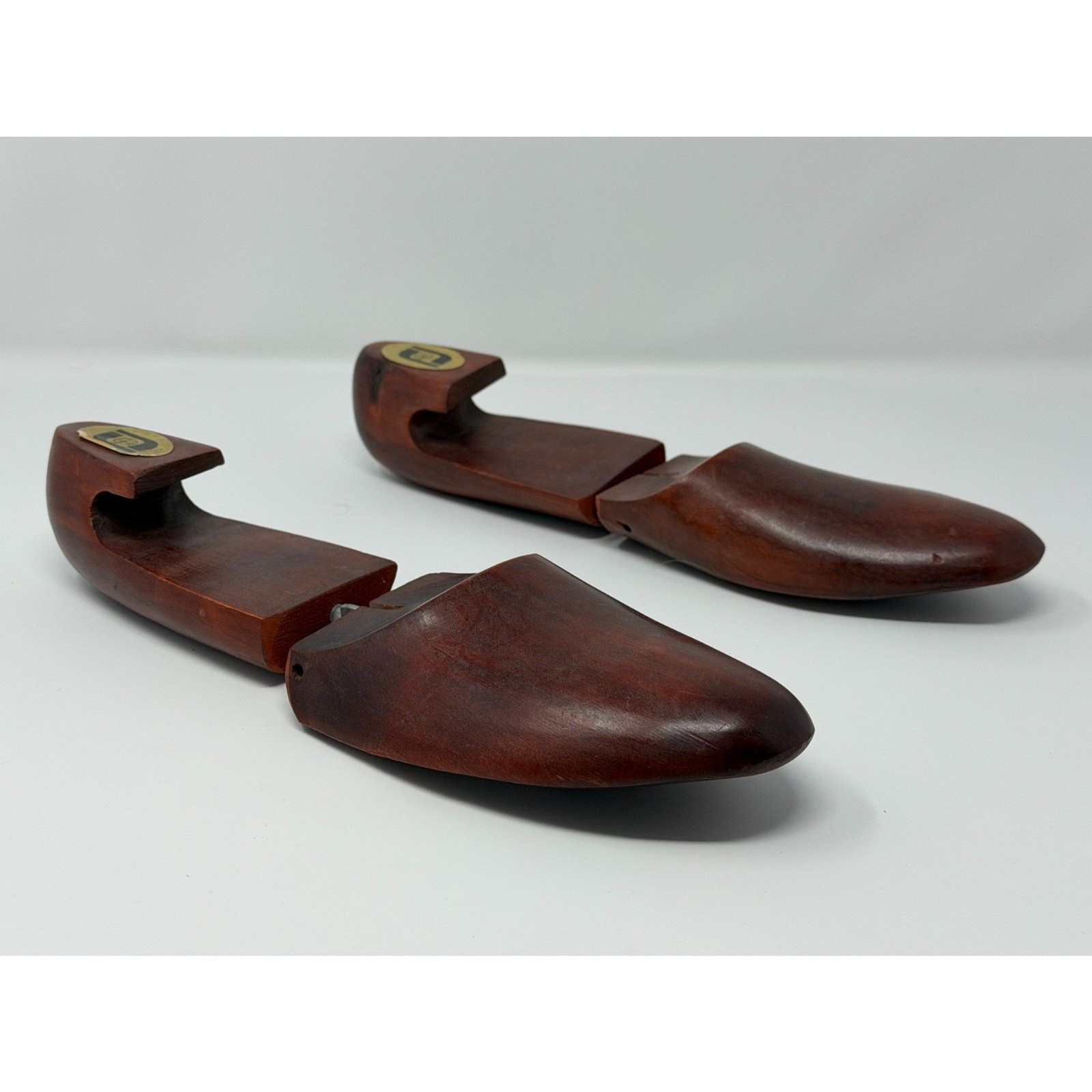 Vintage FootJoy Mahogany Wood Shoe Trees Size 11B Form Holder