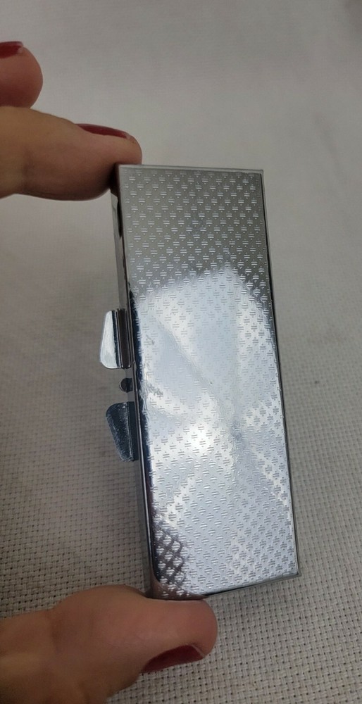 Lot 3 Metal Silver Rectangular Pill Box Container Medicine Pills Case Free Ship