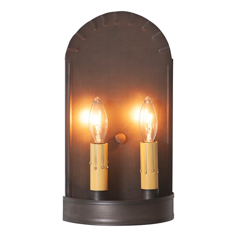 Arch Sconce Kettle Black | Handcrafted | 11"H x 6"W"