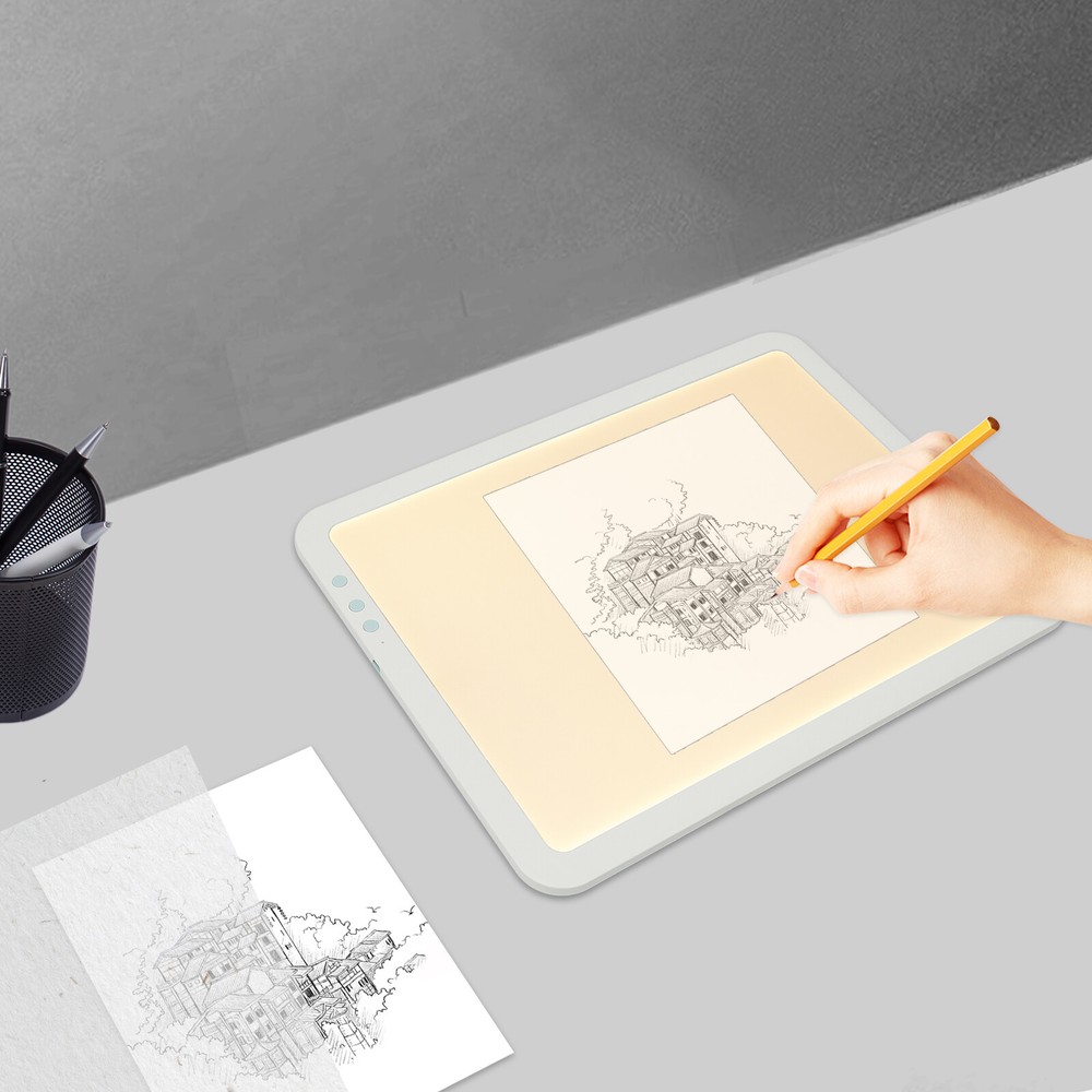 LED Bright Light Pad Portable Wireless Light Board adjustable brightness Green