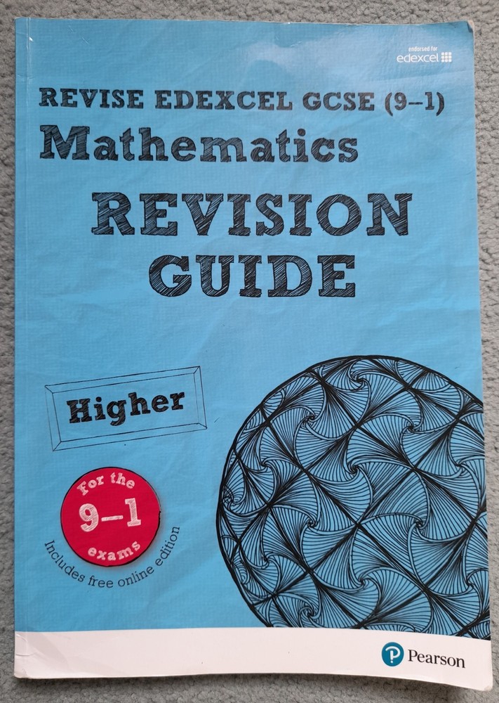 Edexcel GCSE Grade 9-1 Mathematics 'Higher' Revision Guide Maths Pearson