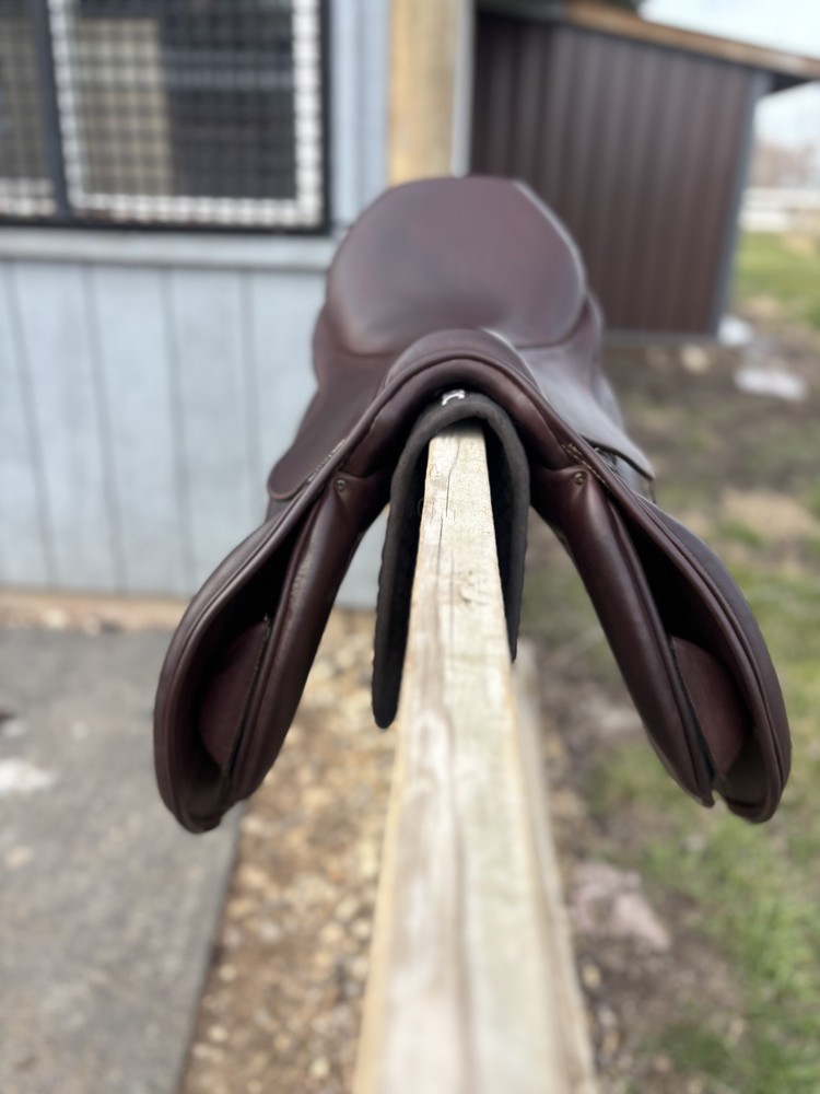 PRISTINE 17" Stubben Ascend Jump Saddle, 27cm Tree, Standard Flap
