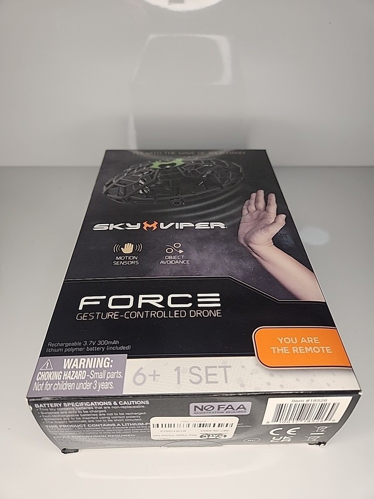 SKY VIPER FORCE HAND-CONTROLLED HOVER DRONE BY SKYROCKET-NO REMOTE REQUIRED