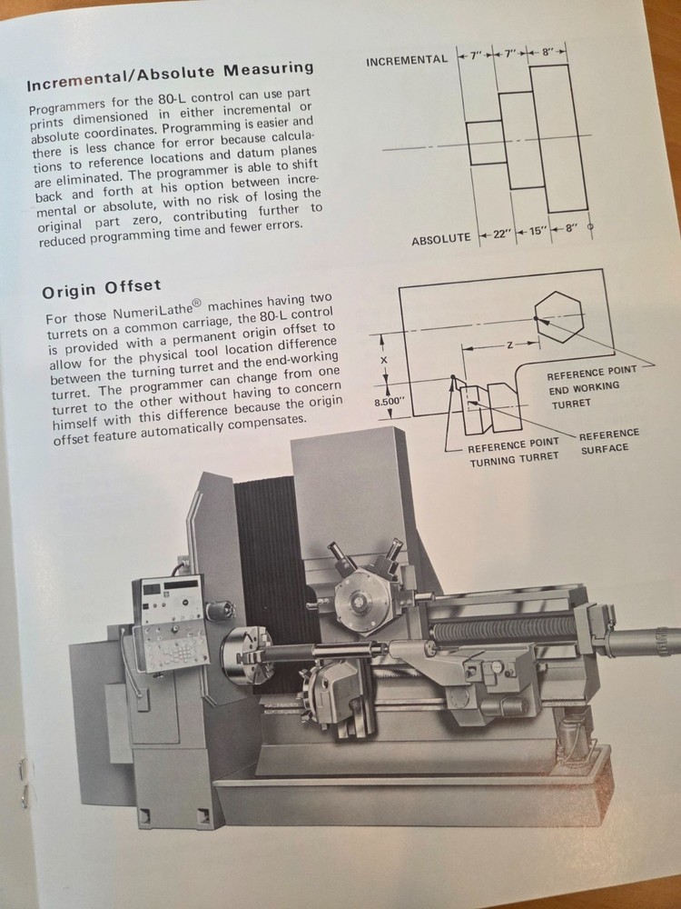 GIDDDINGS & LEWIS NumeriPath 80-L Process Computer Control Sales Brochure 1972