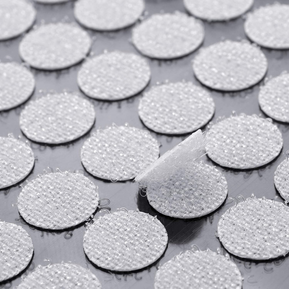 1008Pcs Self Adhesive Dots,2/5" 10Mm Diameter Sticky Dots Back Dots Hook and Loo