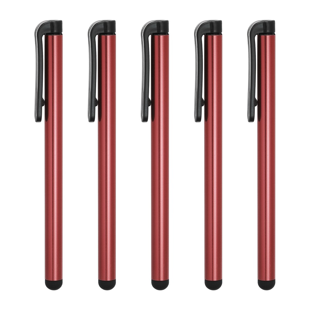 5pcs Stylus Pens for Touch Screens Capacitive Stylus Pencil Red