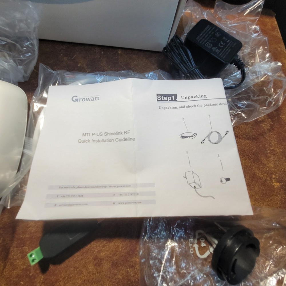 Growatt Shinebox ShineLanBox kit, Read Description