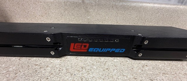 Hawk 3 Visor Led Light bar Universal Brackets LED EQUIPPED Green/White