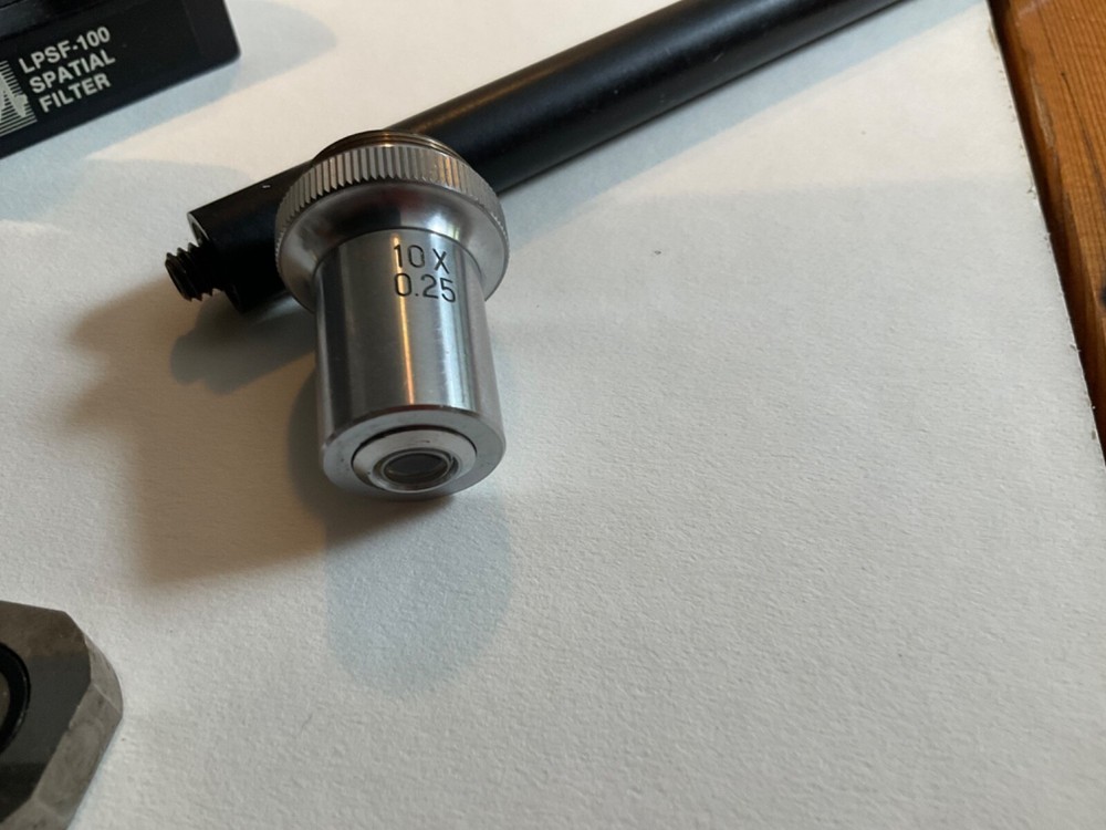 Jodon Engineering, Model LPSF-100 Spatial Filter with objective, and pinhole.