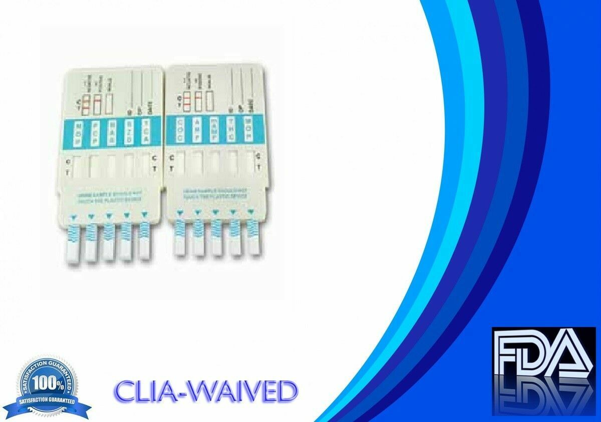 (10 pack) 10 Panel Urine Multi-Drug Test Dip Card