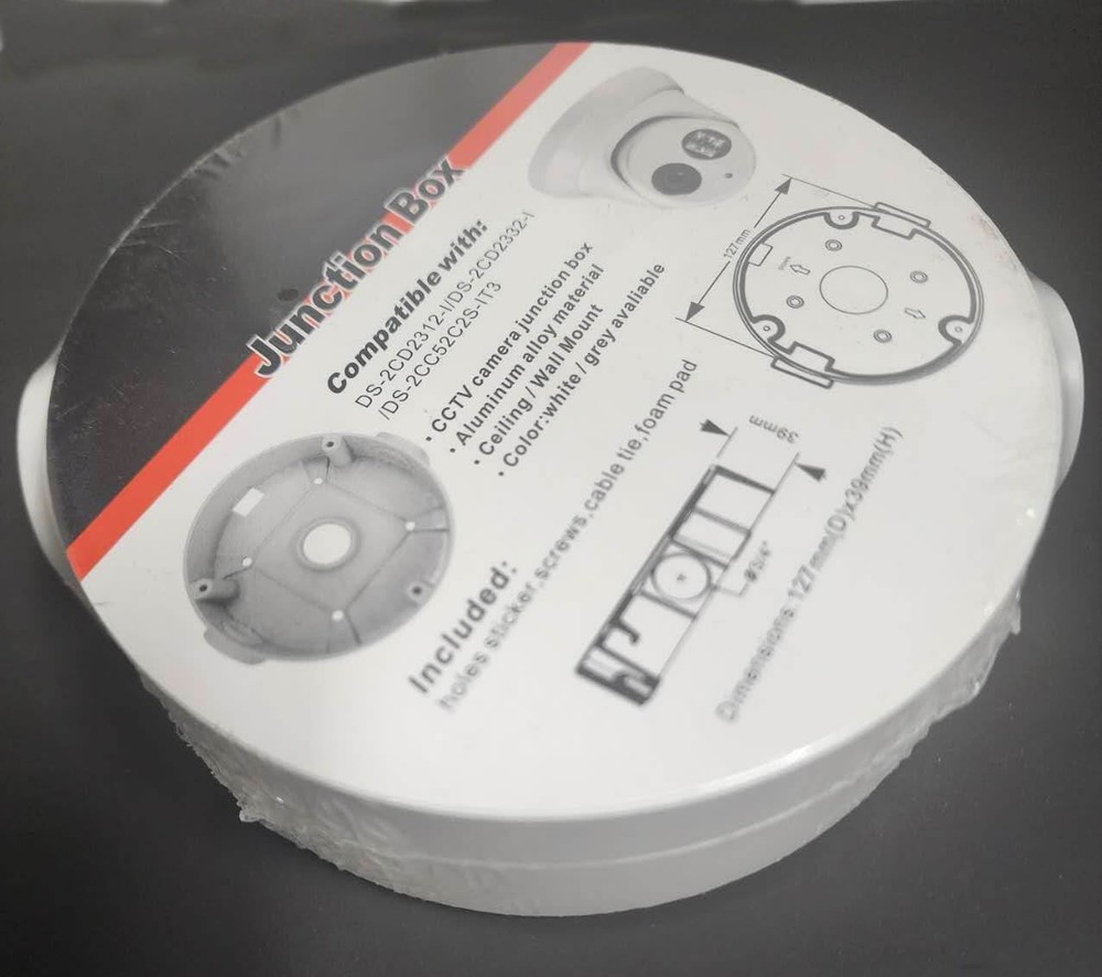 InstallerCCTV 5 in Camera Base Junction Box Aluminum for Security CCTV Camera