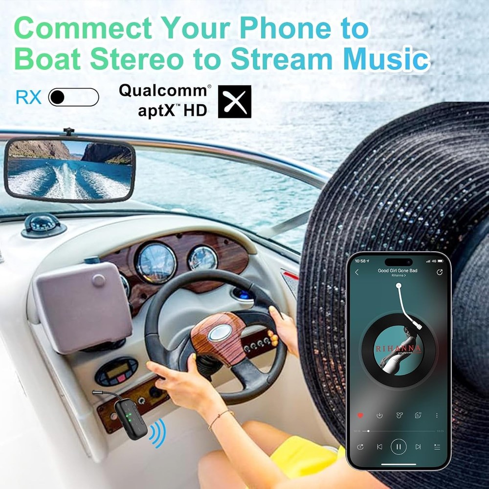 2026 Pro Bluetooth 5.4 Transmitter Receiver with Qualcomm Chipset,2-in-1 Airp...