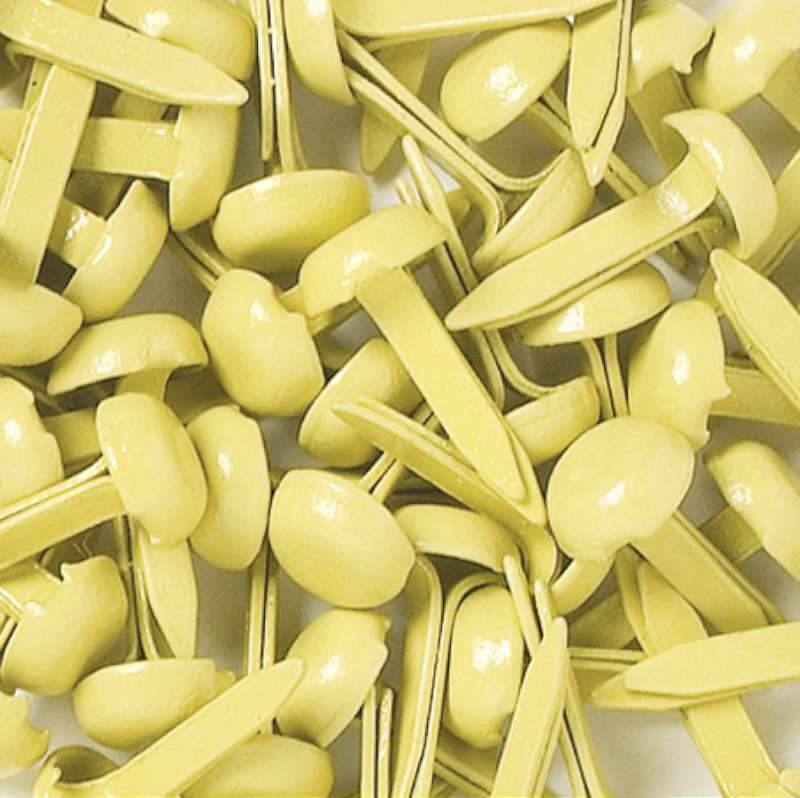 Doodlebug Mini Brads .125" 25/Pkg Buttercream