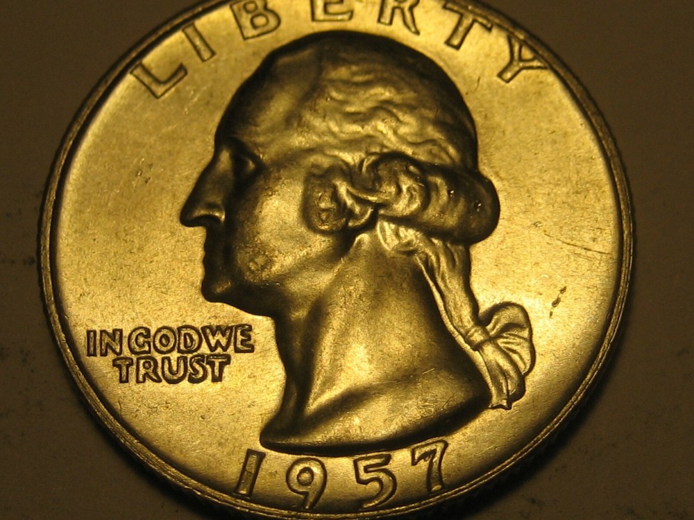 1957-D Washington Head Quarter GEM BU ^^^^^^