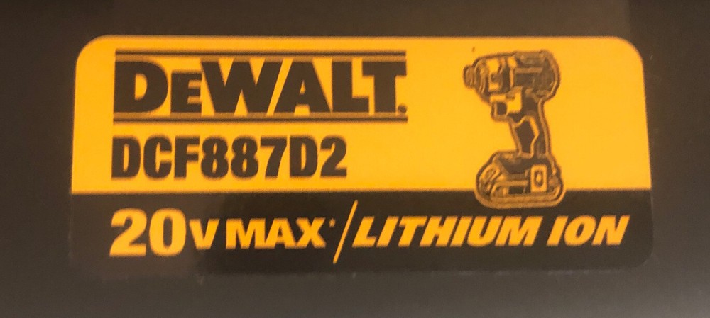 NEW DEWALT Hard Tool Case Box for DCF887D2 Impact Drill Driver Kit (CASE ONLY)