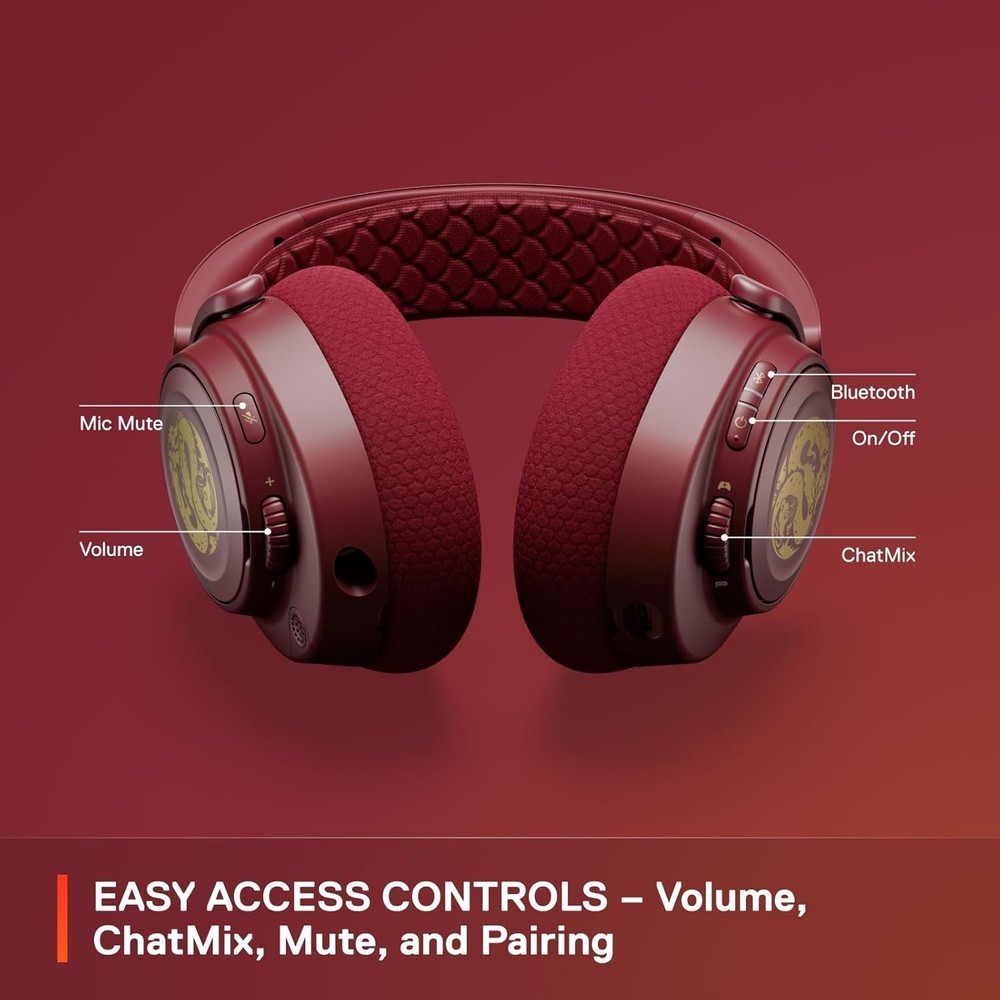 SteelSeries Arctis Nova 7 Wireless Multi-Platform Gaming Headset Dragon Edition