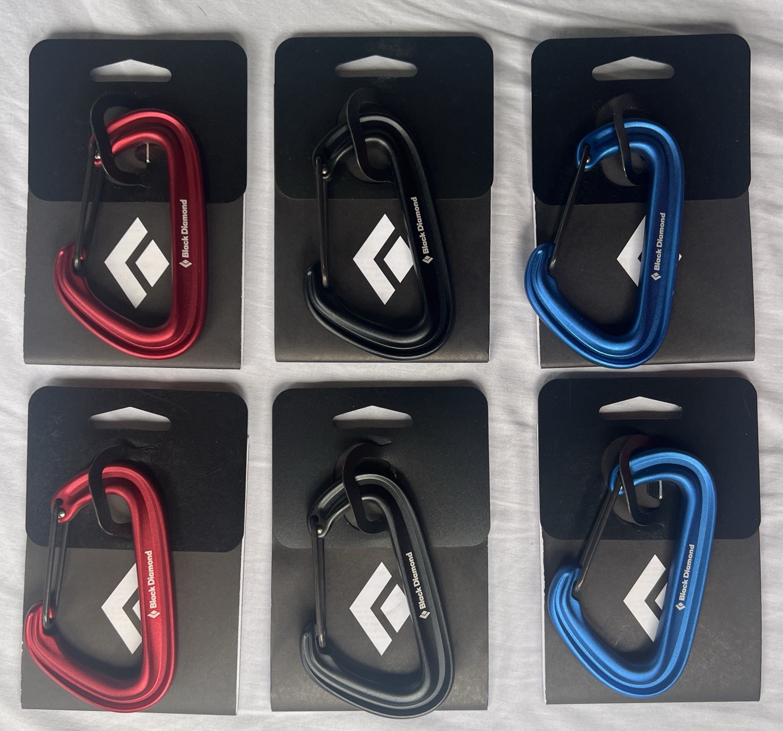 Lot of 6 Black Diamond Litewire Carabiner - New Never Used With Packaging
