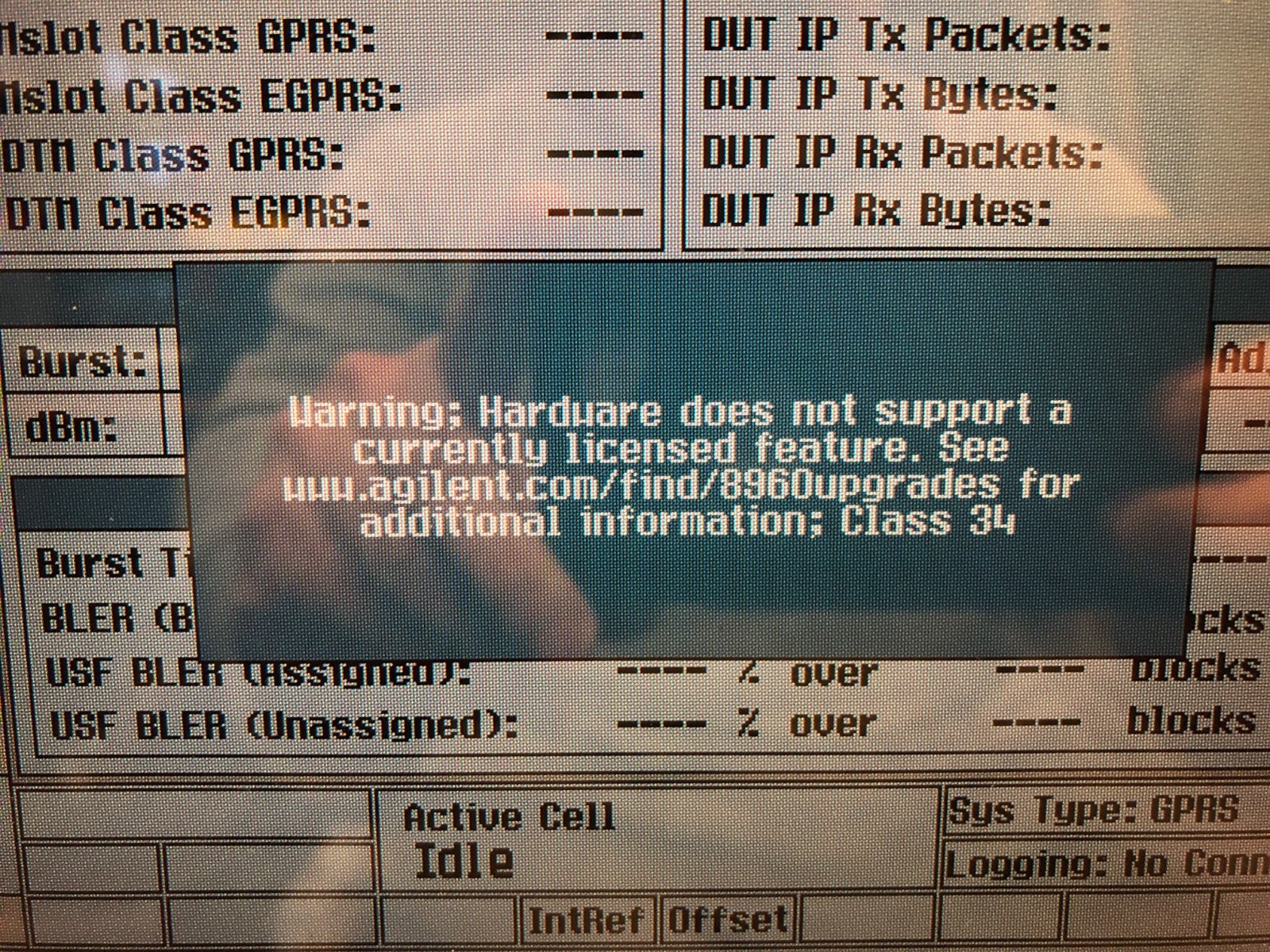 Agilent 8960 Series 10 E5515C Wireless Communications Test Set, Powers up