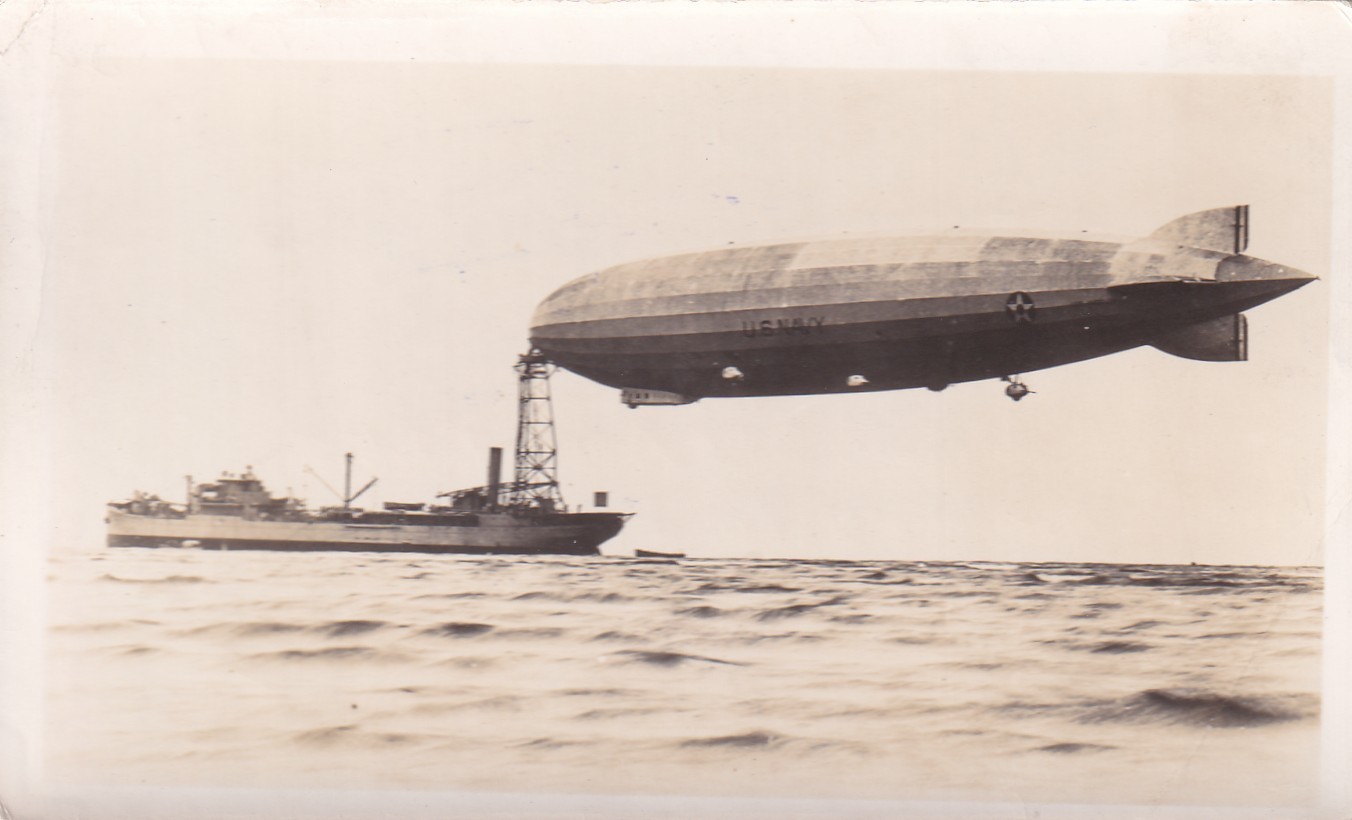 Vintage 1940's Aeroplane Photo Supply Navy USS LOS ANGELES ZEPPELIN AIRSHIP 591