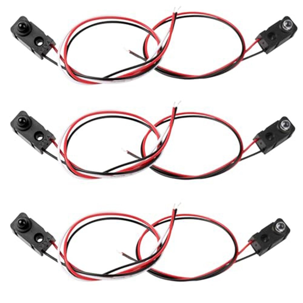 4 Pairs IR Break Beam Sensor Module with 3mm LED Transmitter Receiver Unit