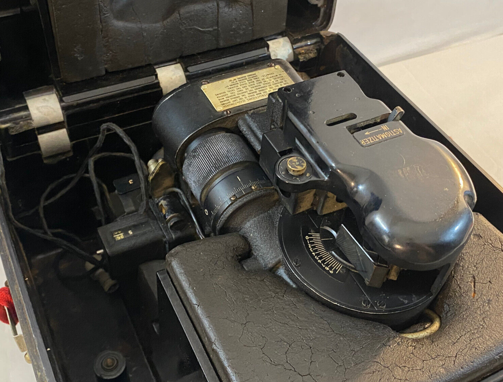 Bendix Aircraft Sextant Mark V U.S. Navy 3014-2-A Serial #2028 + Case UNTESTED