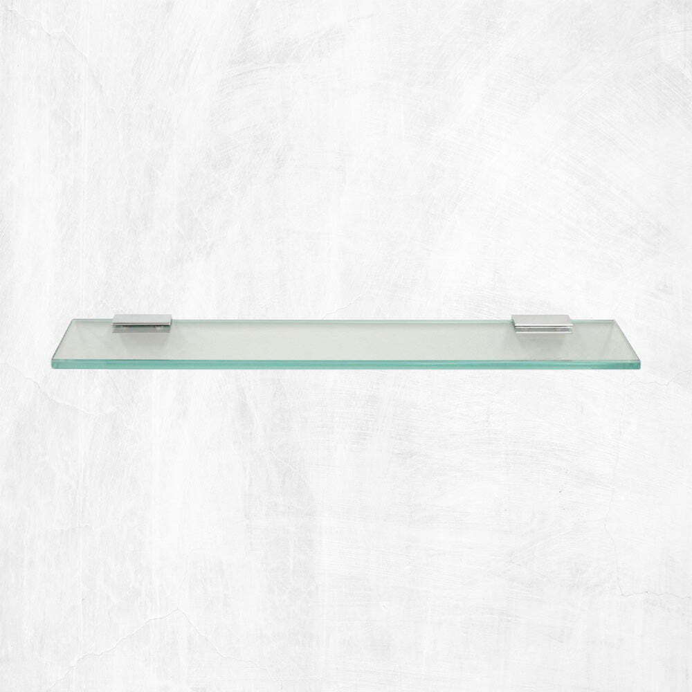 Straight Shelf with 2" Rectangle Clamps 2REC4.75x18Chrome