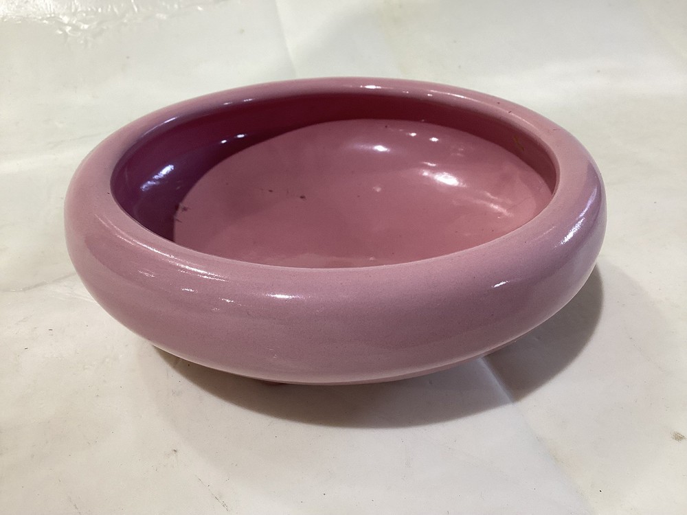 Pink MCM Ceramic Bulb Bowl/Planter Bowl