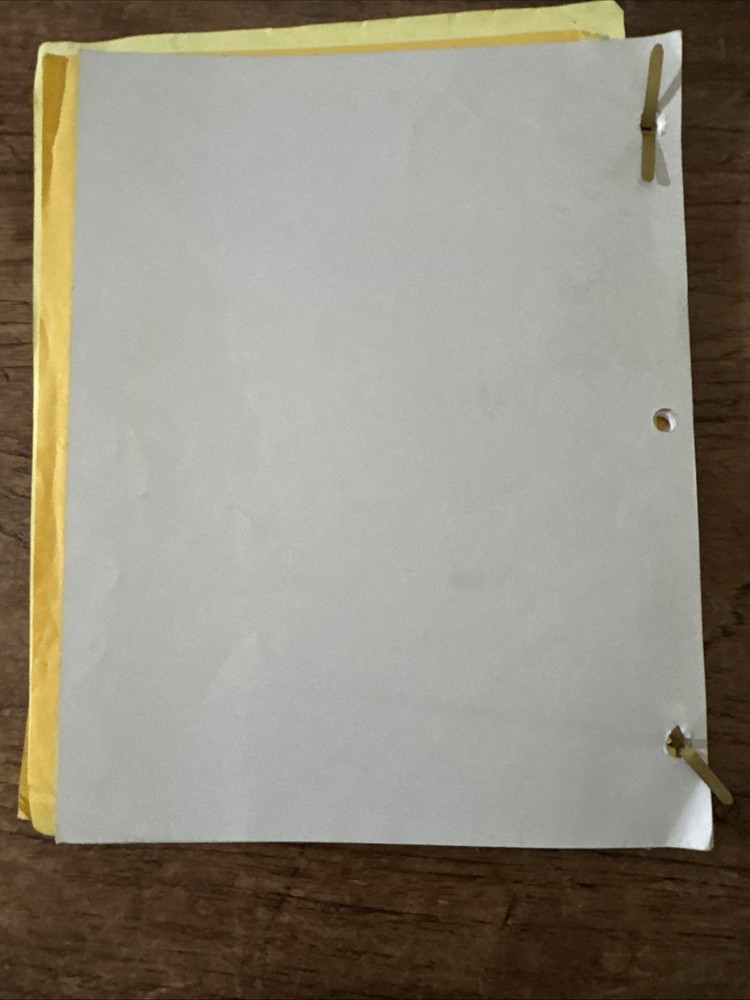 Original Cast Used Star Trek Enterprise Production Script “Oasis” 2002