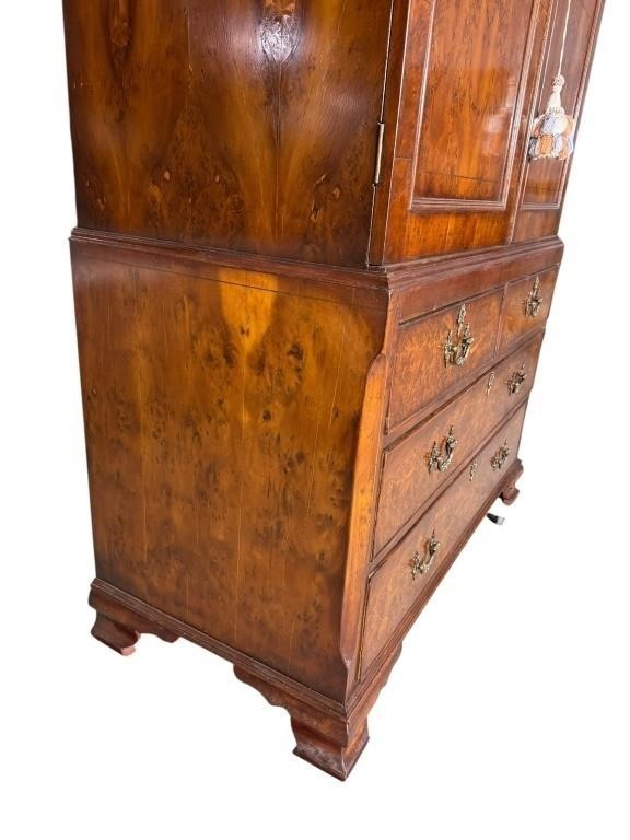 19th Century Ewe Wood Linen Press