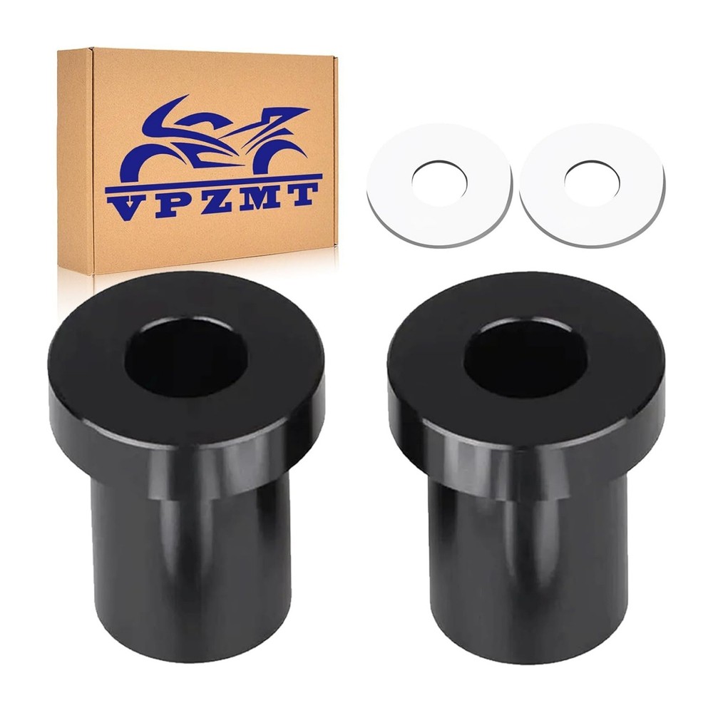 Solid Billet Handlebar Riser Bushings for Harley Touring, Solid Billet-Black