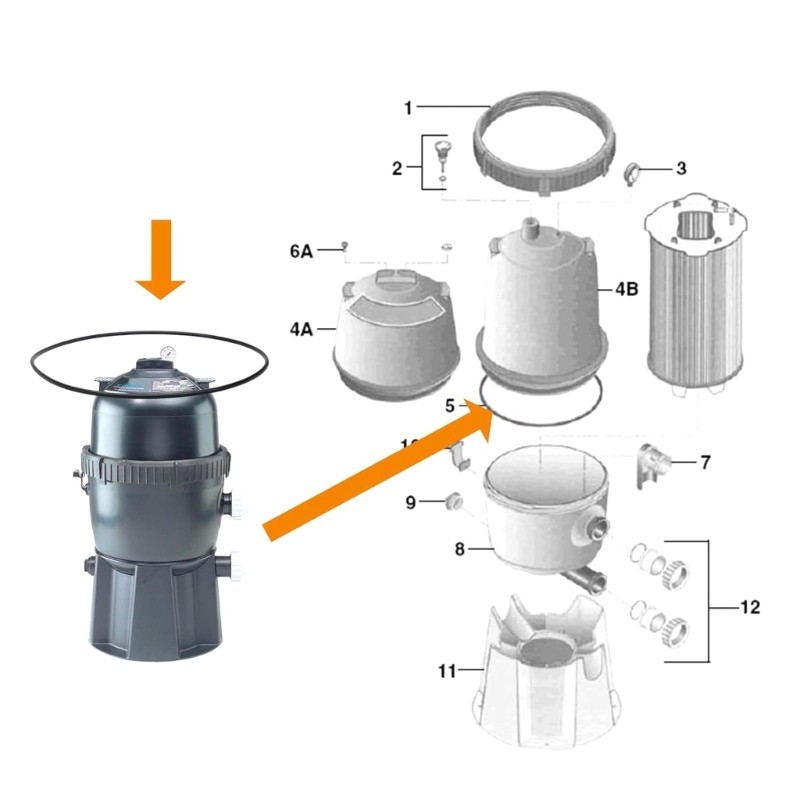 Long Lastingly Rubber Filter Gasket Replacement 27001-0061S for Pool Maintenance