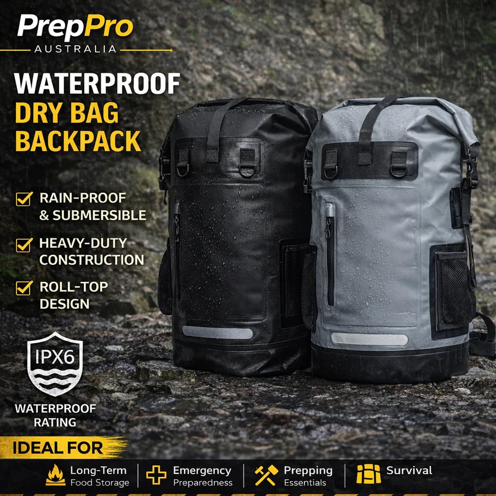 55L Waterproof Dry Backpack | PrepPro