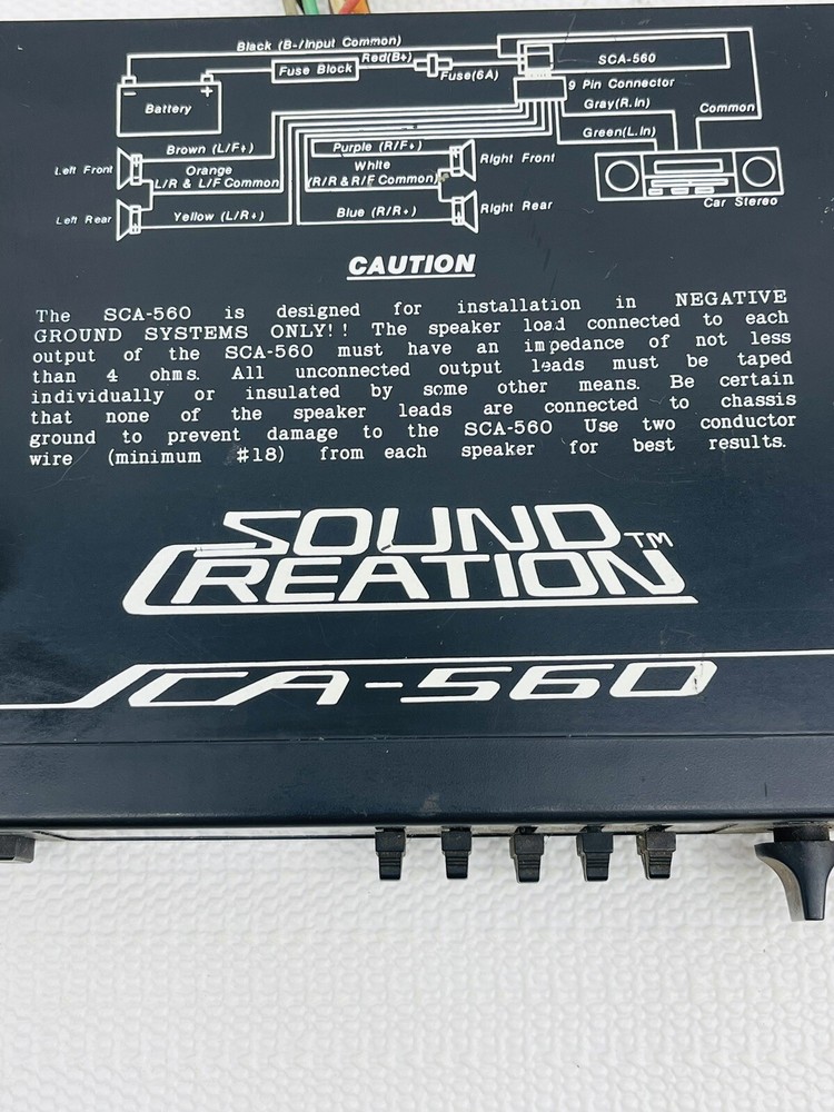 Sound Creation SCA-560 High Sensitivity Equalizer Booster UNTESTED