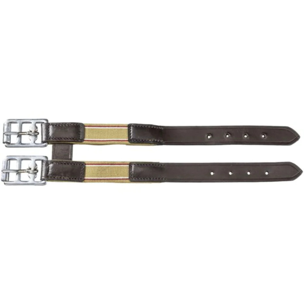 New! Double stitched ELASTIC GIRTH EXTENDER w/ Elastic ends Roller buckles