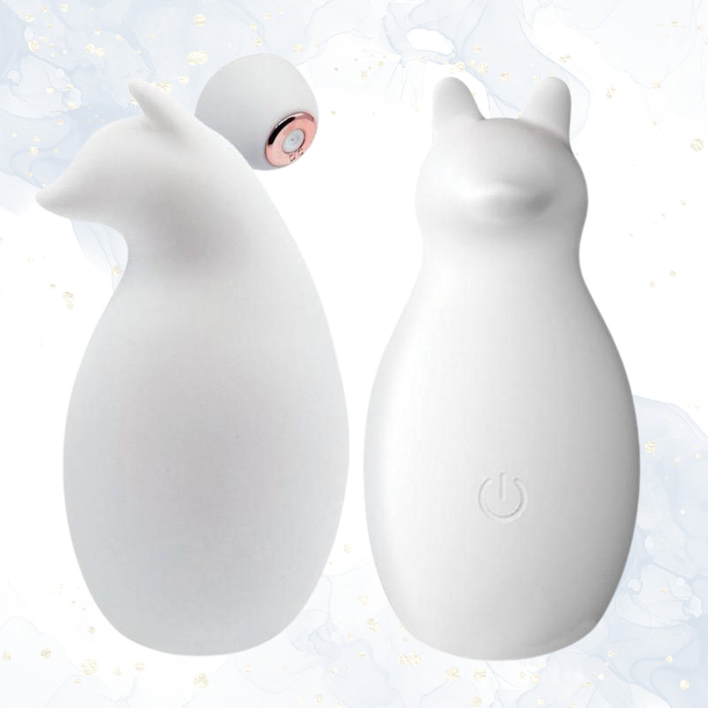 Rechargeable Powerful Vibrating Stimulator Fox Shaped Vibrator Orgasm Teaser