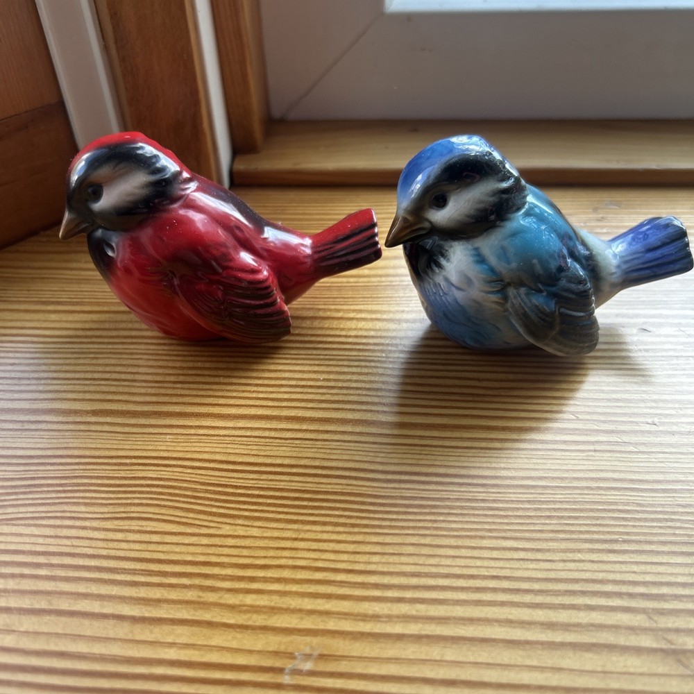 Goebel Blue And Red Bird Set