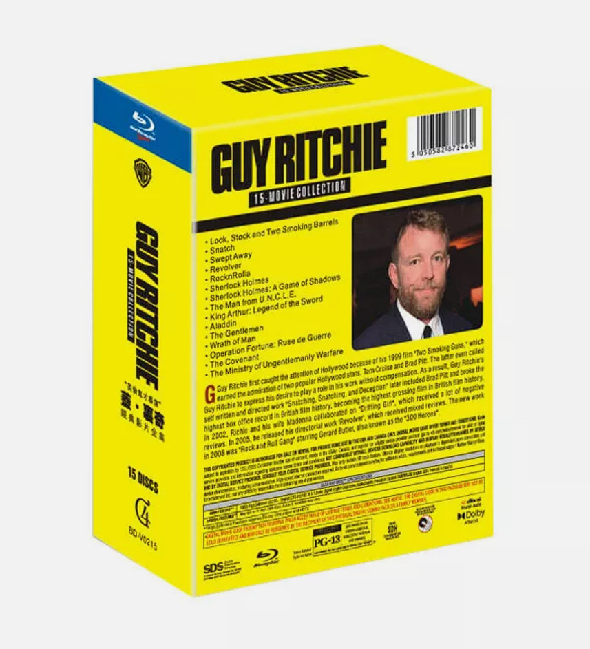 Guy Ritchie Collection 15-Discs New Box Set Sealed