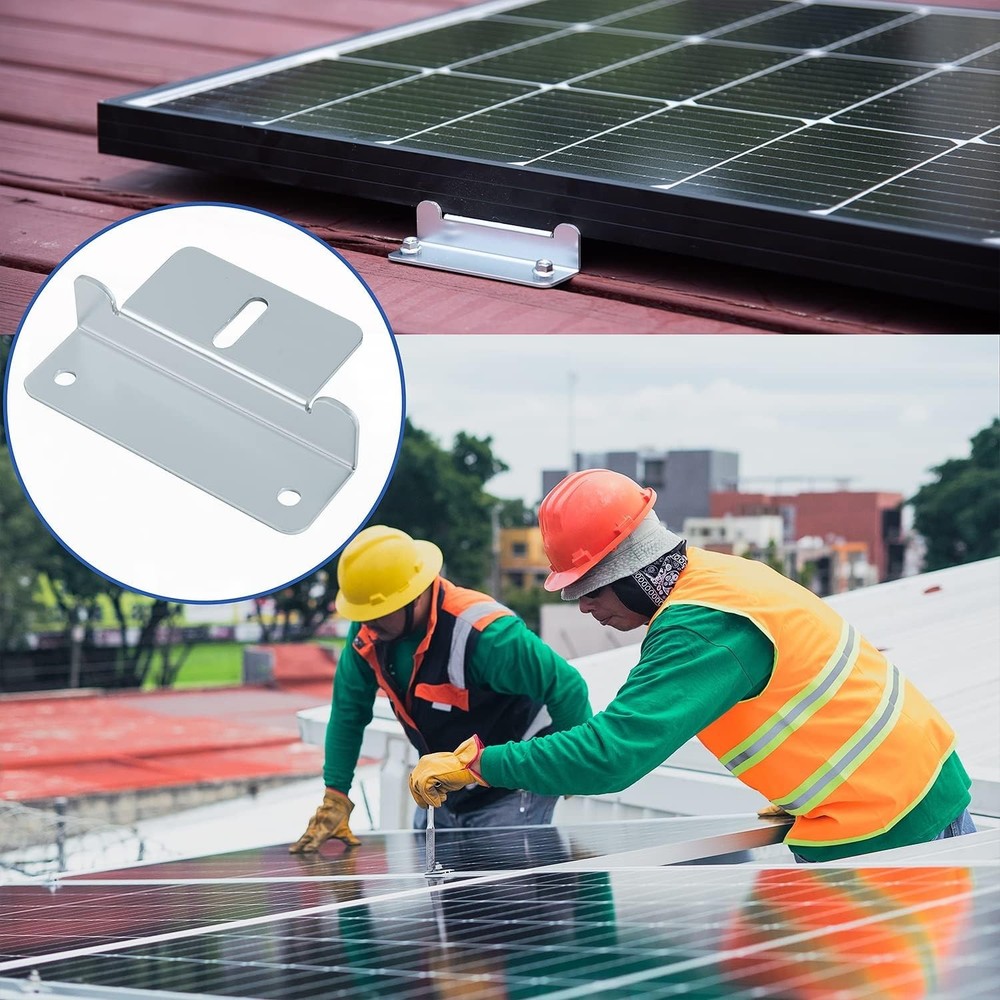 Z Brackets Solar Panel Mount - 4 Sets for RVs, Boats & Trailers Installation