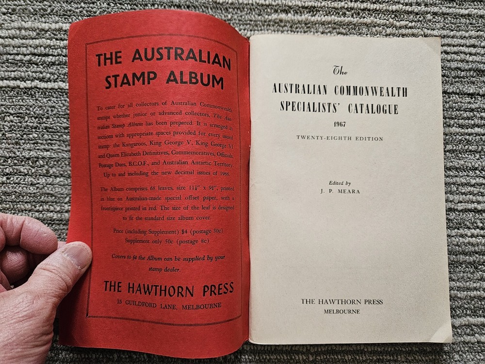 The Australian Commonwealth Specialists' 1967 Catalogue