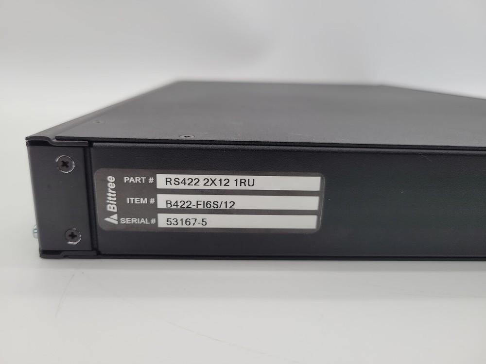 INTERNALLY PROGRAMMABLE RS-422 PATCHBAY, 2X12, 1 RU, DE-9 REAR INTERFACE