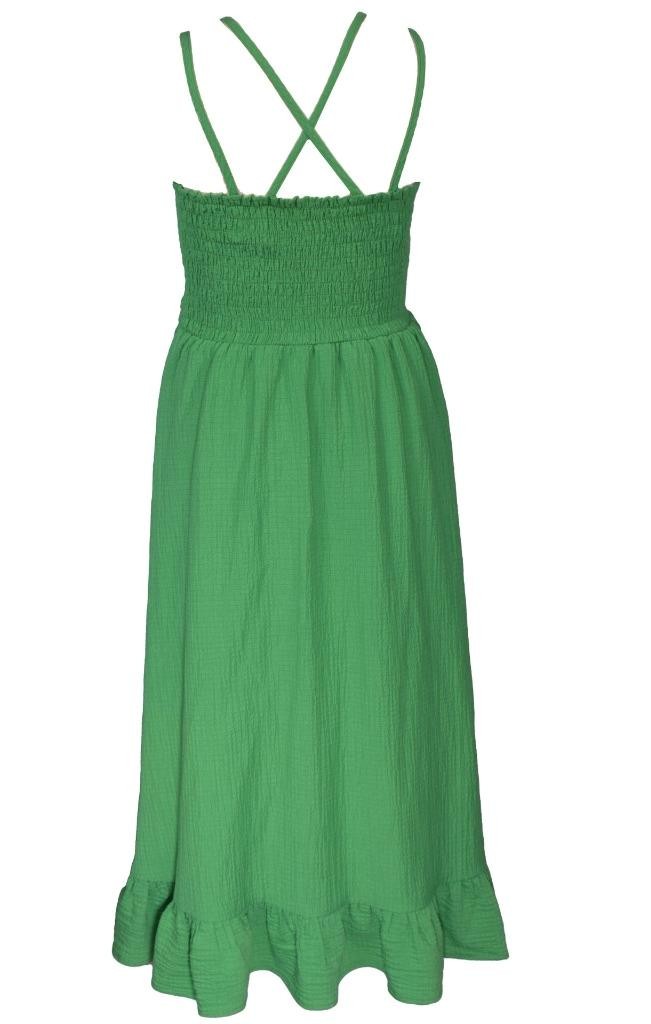 NEW Bonnie Jean Girl Size 16 "GREEN CREPE" Walk-Through Skirted Shorts Romper