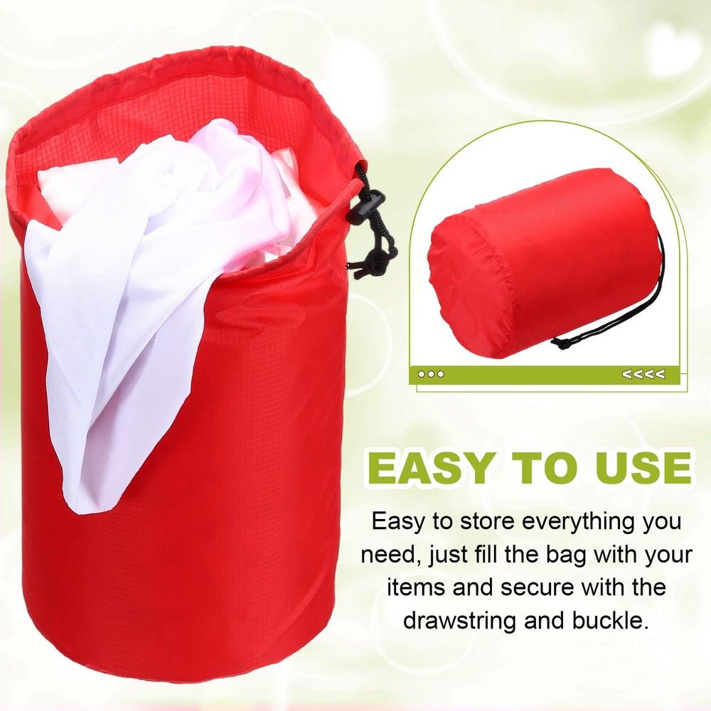 Drawstring Bag, Storage Bags, 7x13" & 2Pcs & Red